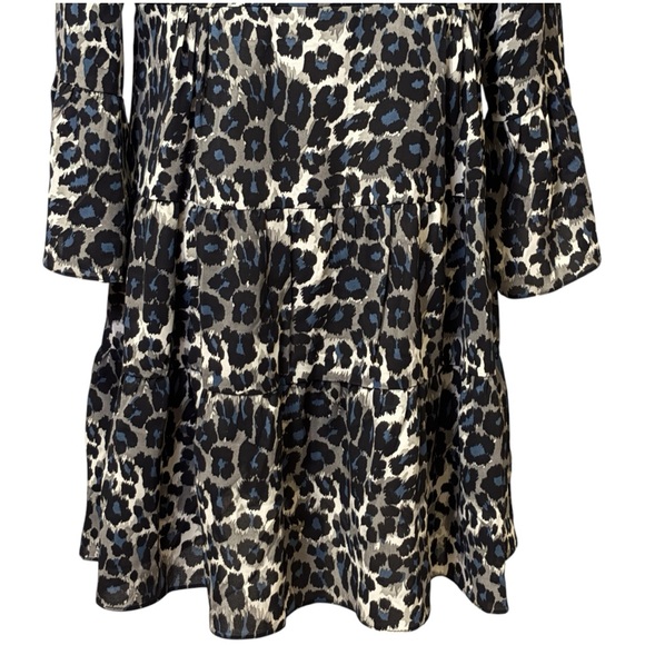 Wishlist Apparel Dress Swing Tunic V Neck Bell Sleeves Flowy Medium - Picture 7 of 11